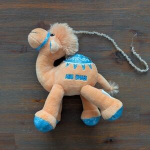 Plush Camel Keychain Toy - Abu Dhabi - Blue Accents